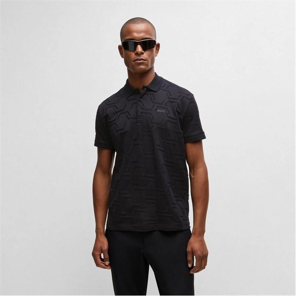 Hugo Boss Paddy Hexaquilt Polo Shirt - Black